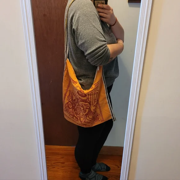 Boho Hobo Canvas Bag - Picture 3 of 3